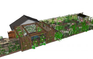 Walthamstow garden design perspective 1