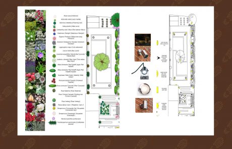 Walthamstow garden design planting plan and lighting design