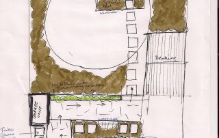 Sketch for terraced garden