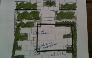 Budget garden design sketch