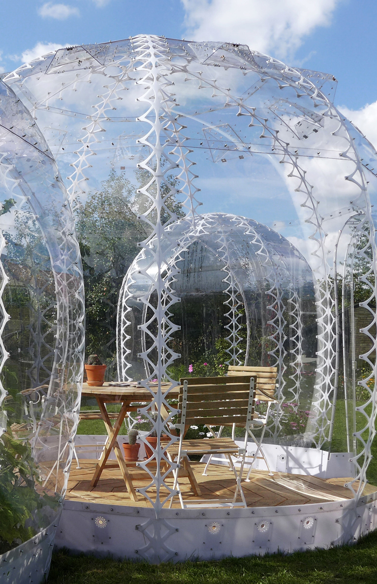 Bubbles in an Urban Garden Design