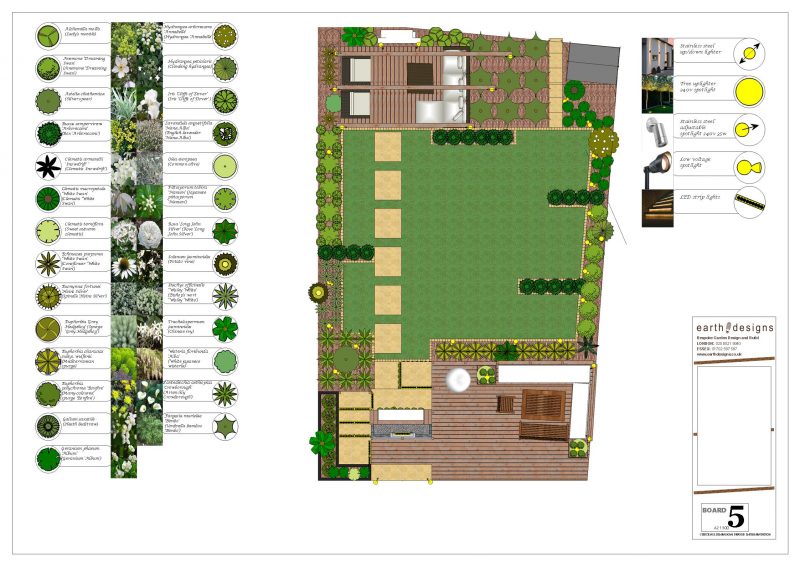 A Modern Garden Design Presentation - Split level - Earth Designs