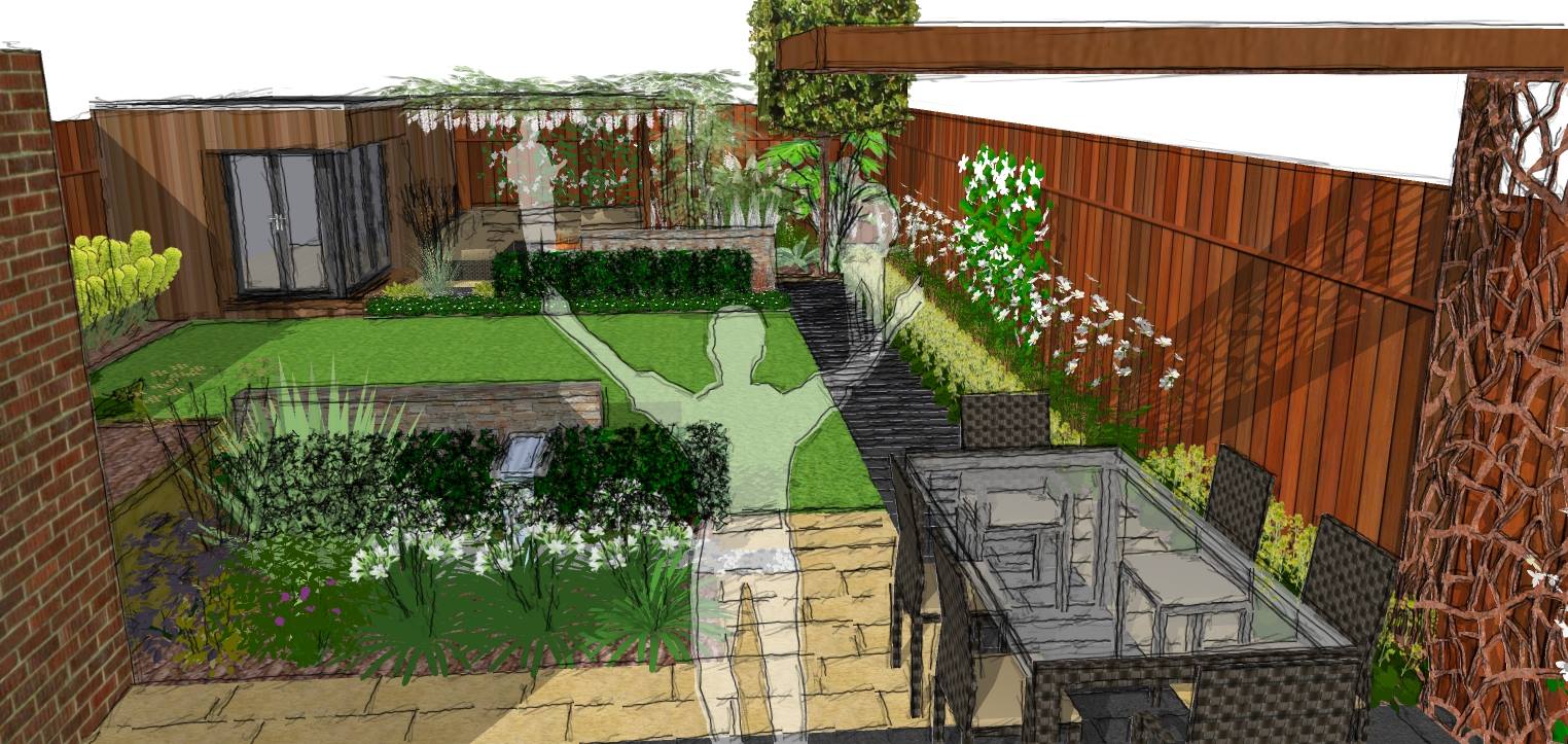 A new build garden design in Tiptree - Earth Designs Garden Design and ...