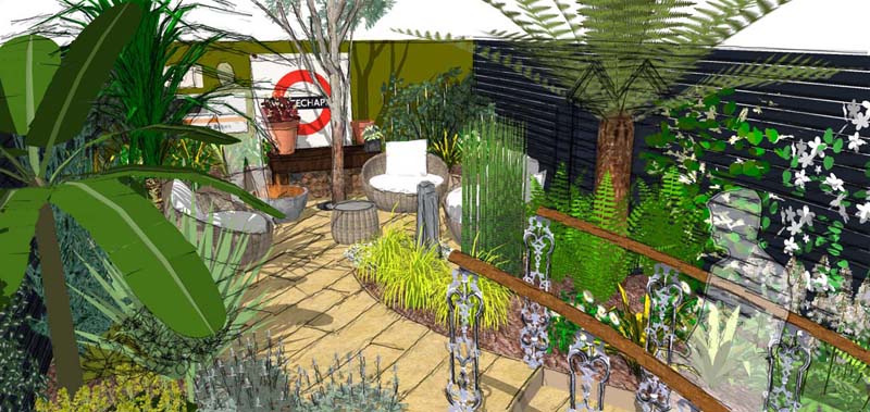 multi-level garden layout design