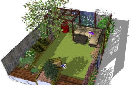 Family garden design in Ealing