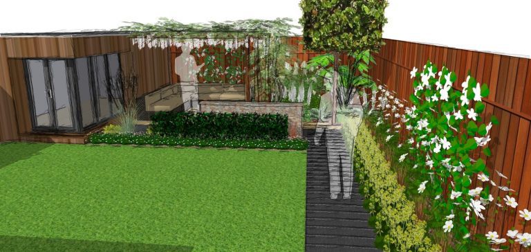 A new build garden design in Tiptree