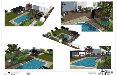swimming pool garden design thorpe bay ED458