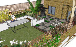 Hackney Garden Design - Elegant Woodland garden - Earth Designs